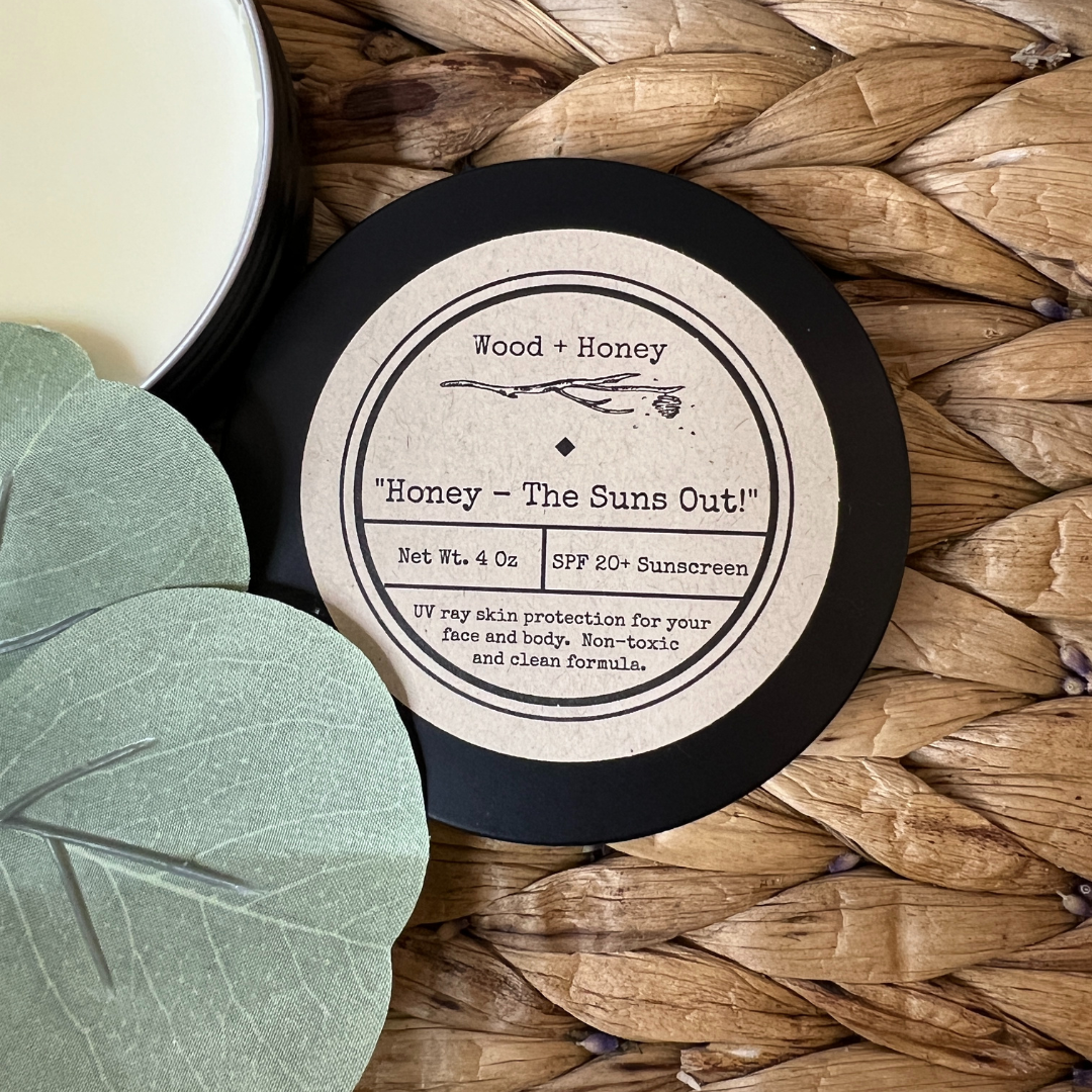 "Honey, The Sun's Out!" ~ SPF 20+ chemical free sunscreen