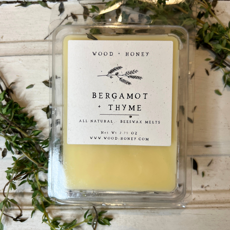 Beeswax Melts 6 pack Wood + Honey