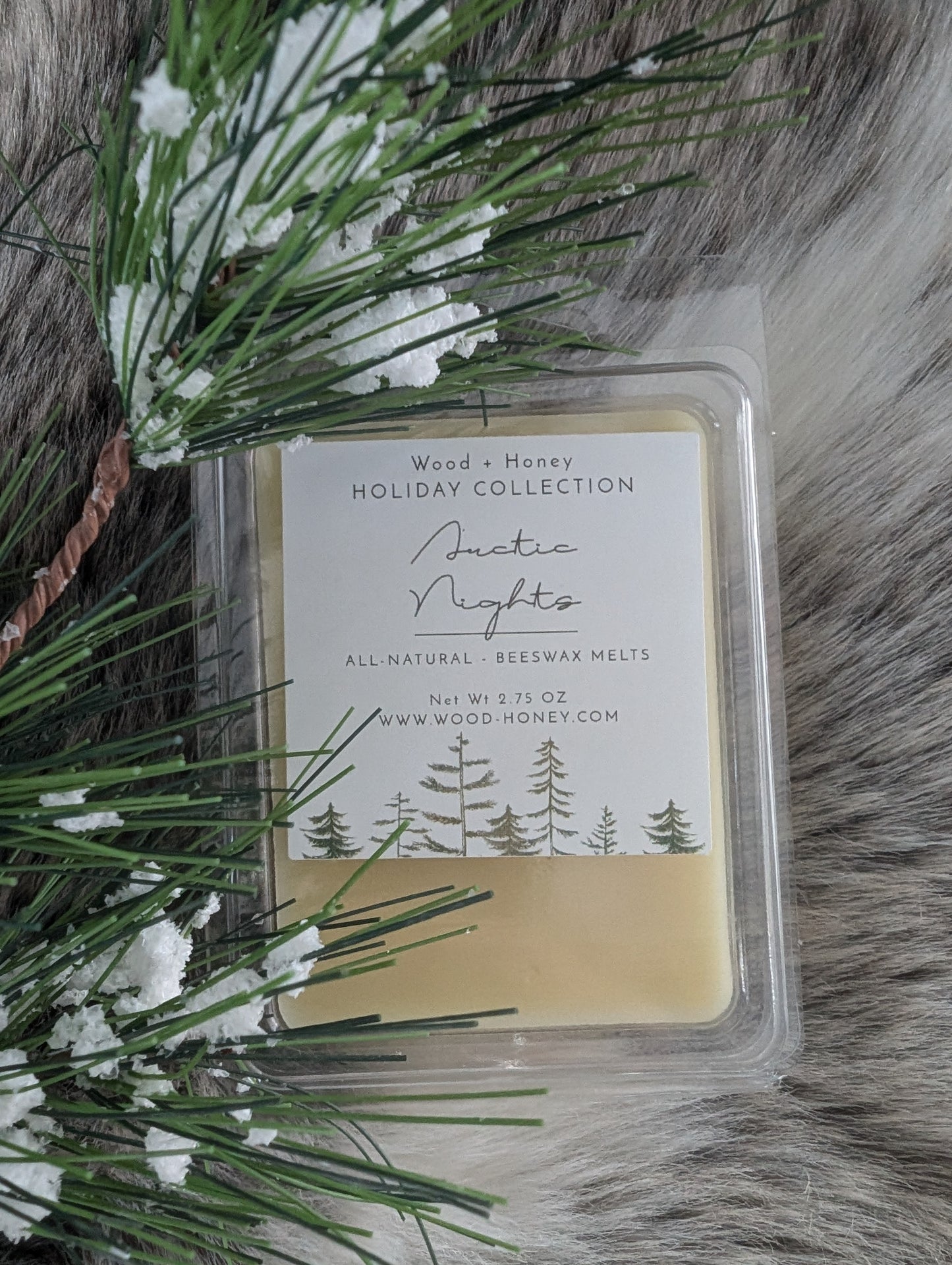 Holiday Collection ~ Beeswax Melts:  Arctic Nights