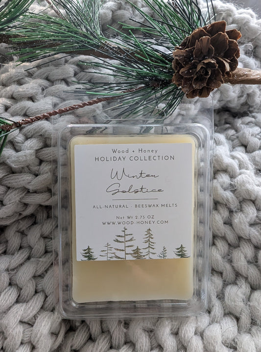 Holiday Collection ~ Beeswax Melts:  Winter Solstice