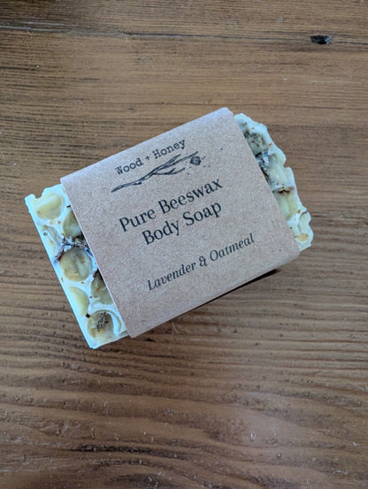 Lavender & Oatmeal Luxury Beeswax  Body Soap