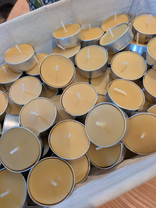 PURE Beeswax Tealight Candles